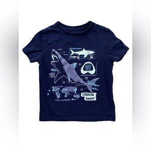 Rumi + Ryder Size XS, 4-5, Glow In The Dark Shark Tee
